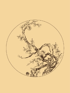 圆形梅花图片