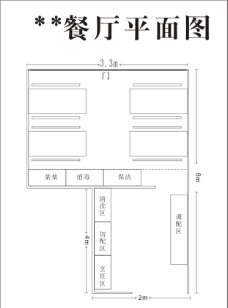 餐厅平面图图片