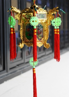 中式走马式彩灯图片