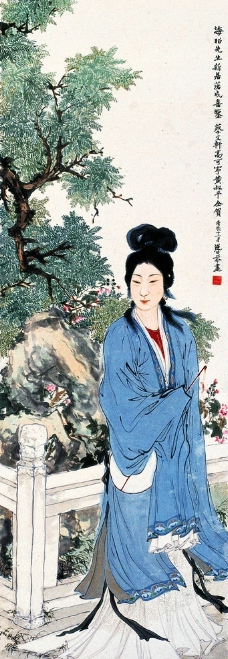 游园仕女图图片