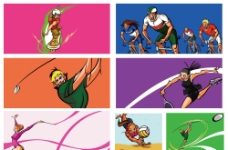 儿童运动儿童画卡通画运动系列图片